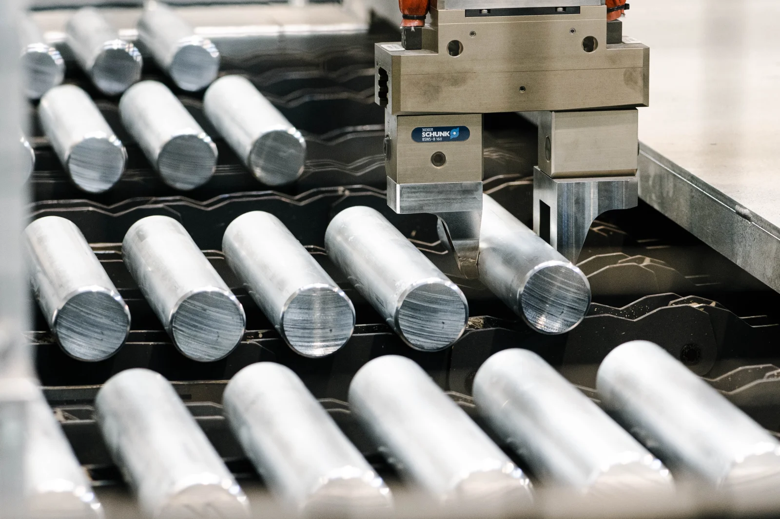 Forging line for aluminium parts
