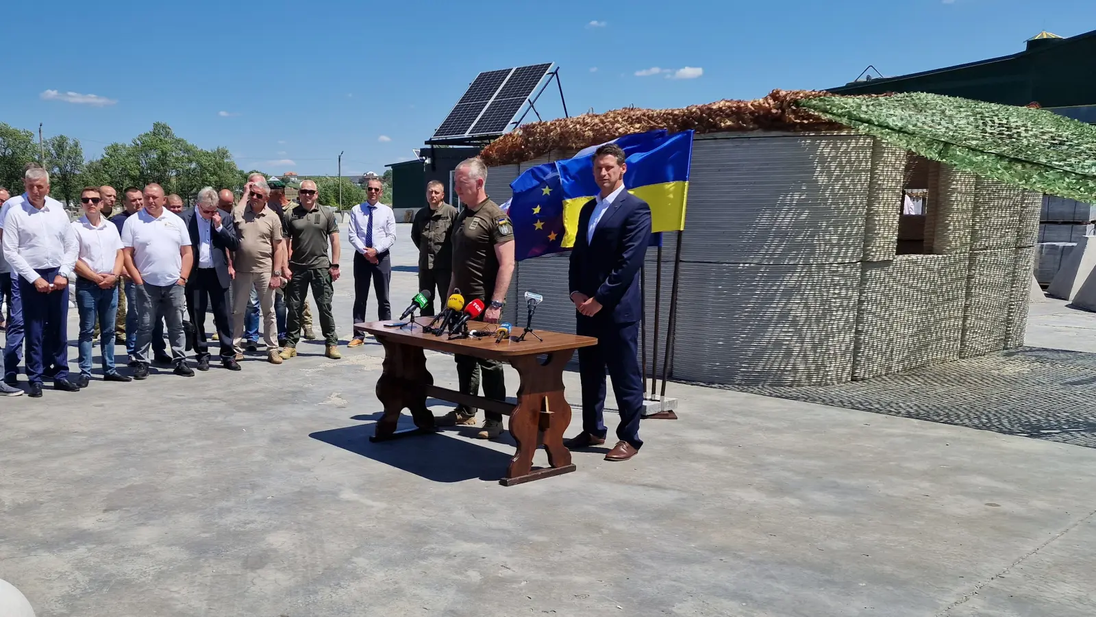 Bunkerprototyp für die Ukraine