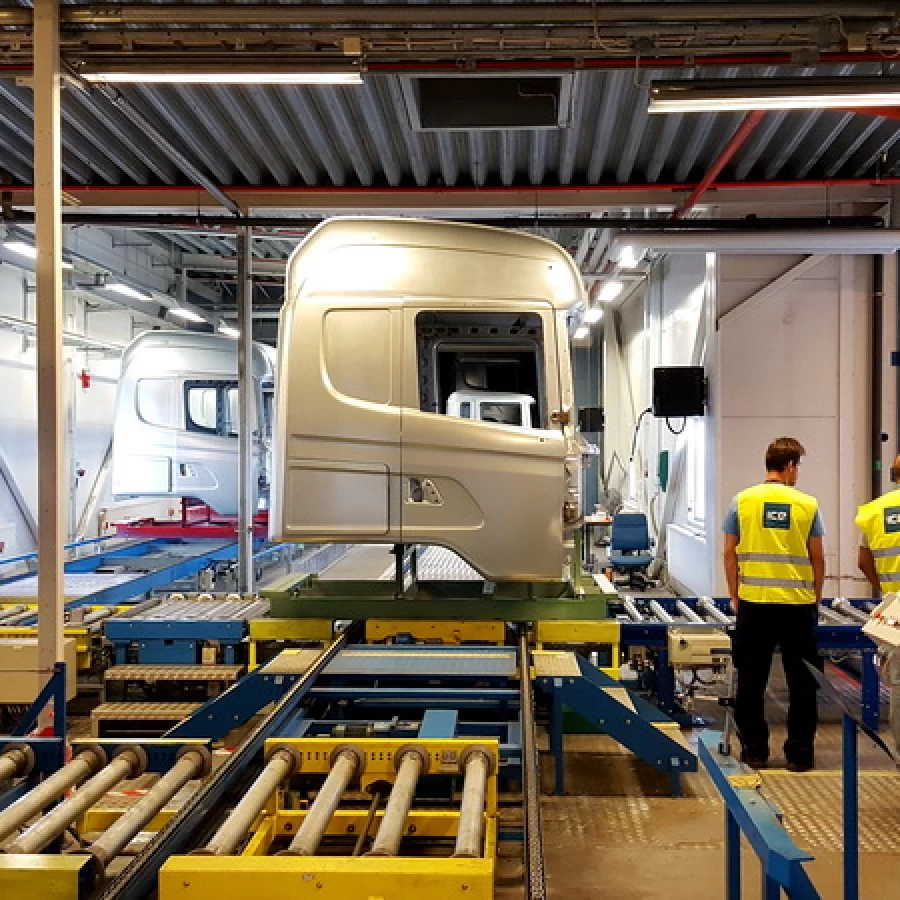 Scania painting line conveyor system