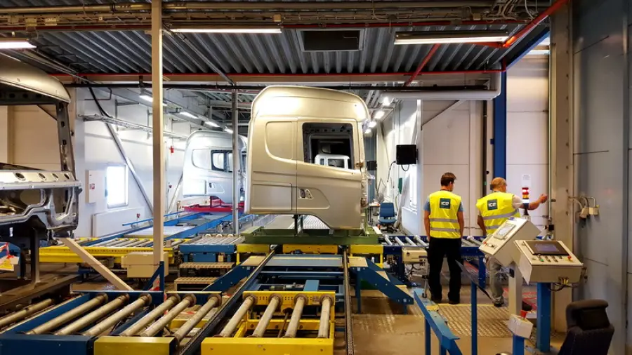 Scania painting line conveyor system