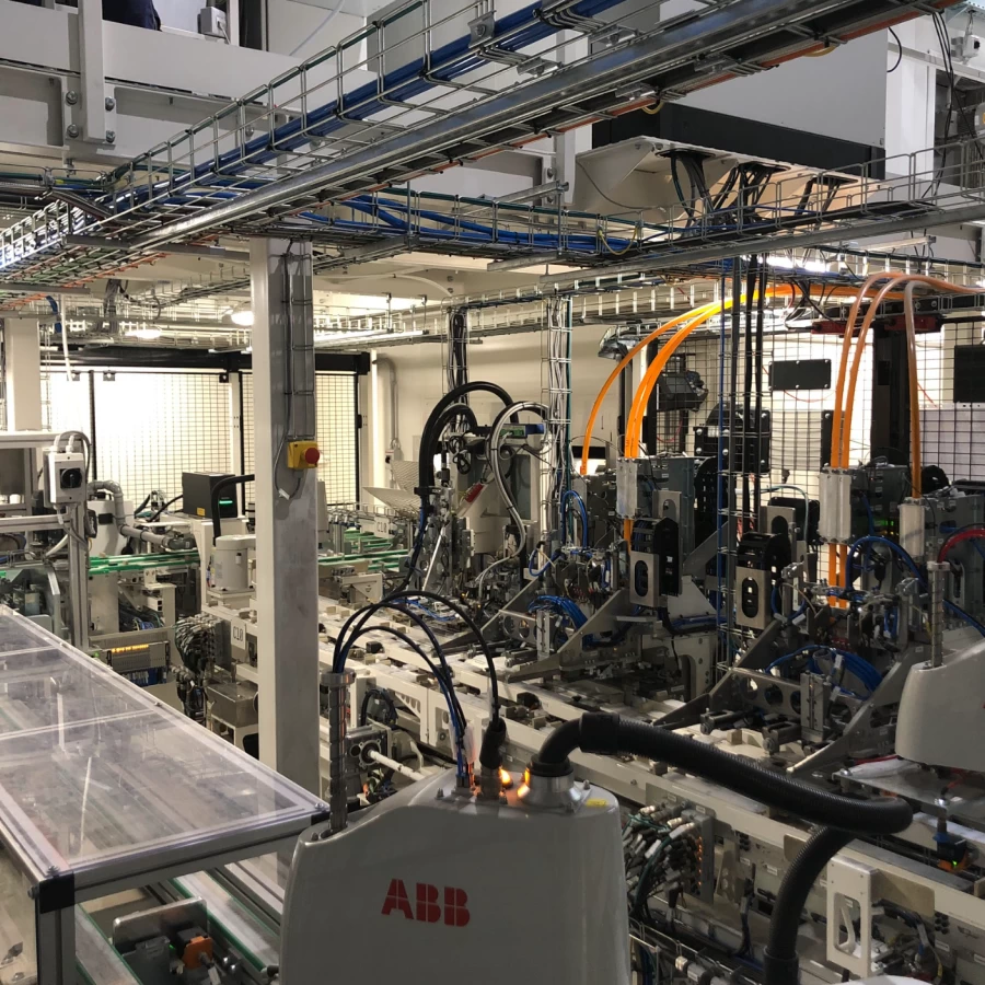 Automated assembly lines for battery coolers for e-mobility