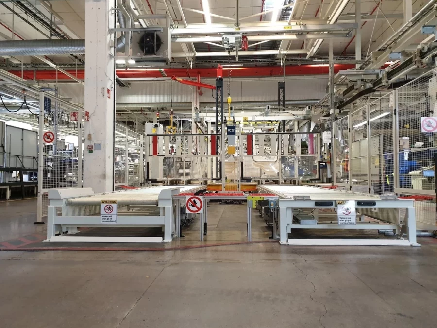 Pallet transport, Conveyor technology