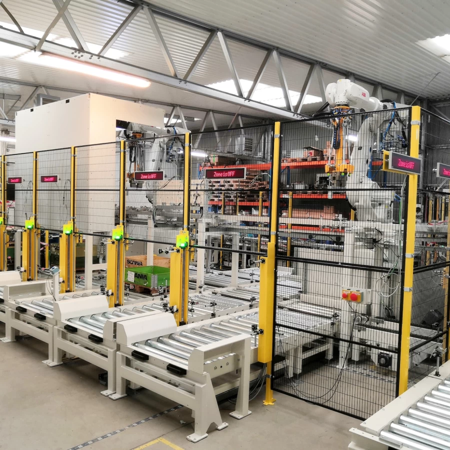 Automatic machining lines for gearbox parts