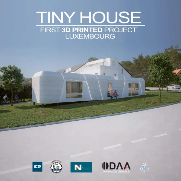 Das erste 3D-gedruckte Tiny House in Luxemburg